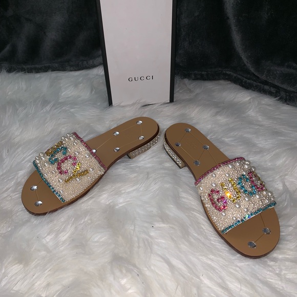 Gucci embellished sandals - Picture 3 of 7